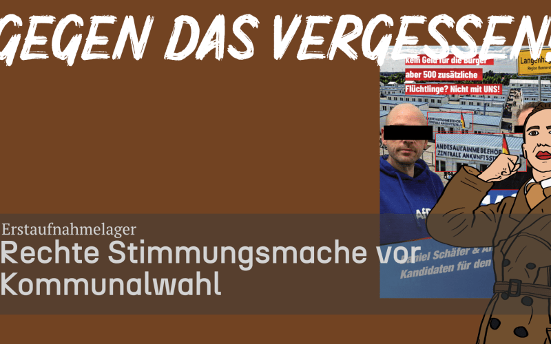 Langenhagen – Erstaufnahmelager und braun versiffte Flyer